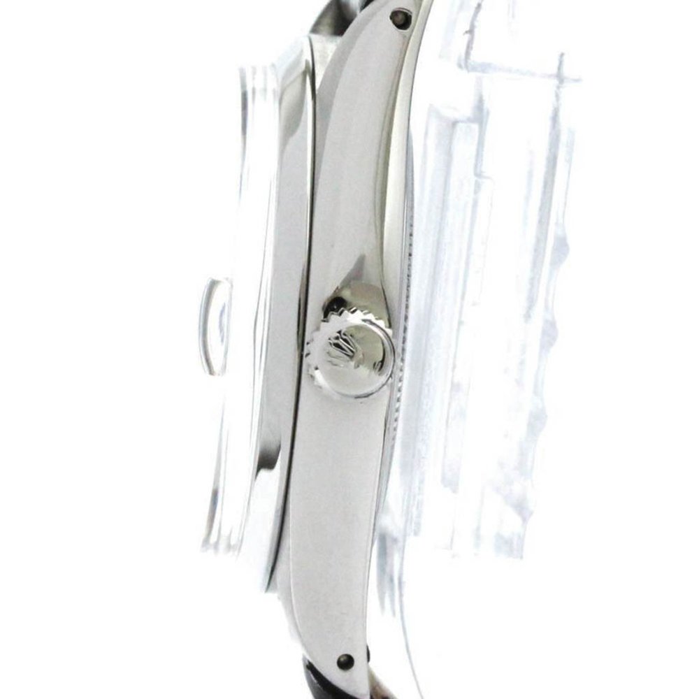 Rolex Oysterdate Black Dial Silver Case Watch - Picture 4 of 16